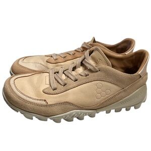 Vivobarefoot Men's Novus Wild Hide Leather-trainers in Natural Size W 37